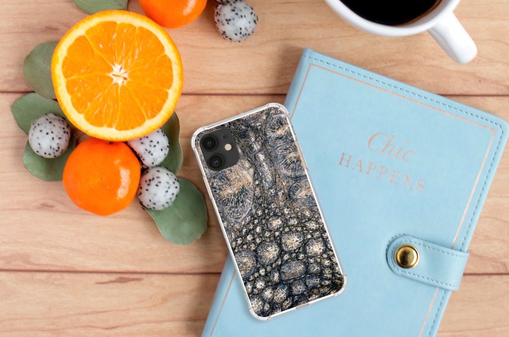 Apple iPhone 11 Case Anti-shock Krokodillenprint