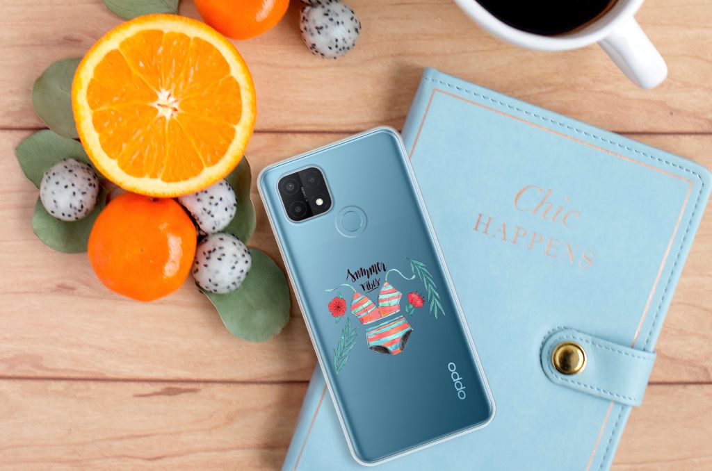 OPPO A15 Telefoonhoesje met Naam Boho Summer B2C Telecom