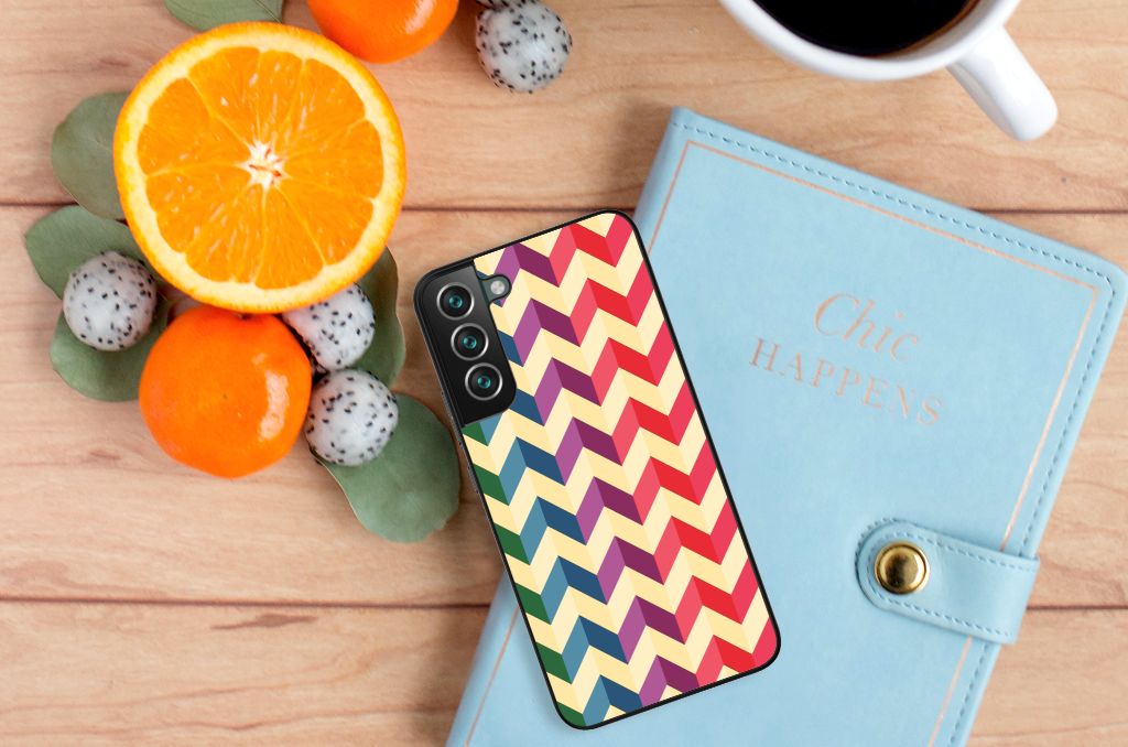 Samsung Galaxy S22 Plus Back Case Zigzag Multi Color B2C Telecom