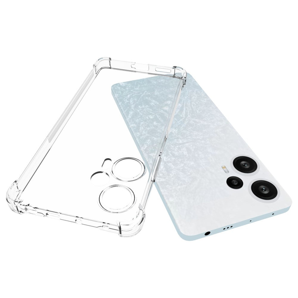 Anti-shock Back Cover voor de Xiaomi Poco F5 Transparant