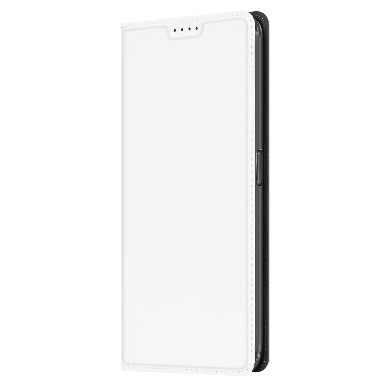 Stand Case Hoesje voor de OPPO A98 5G Wit met Pashouder