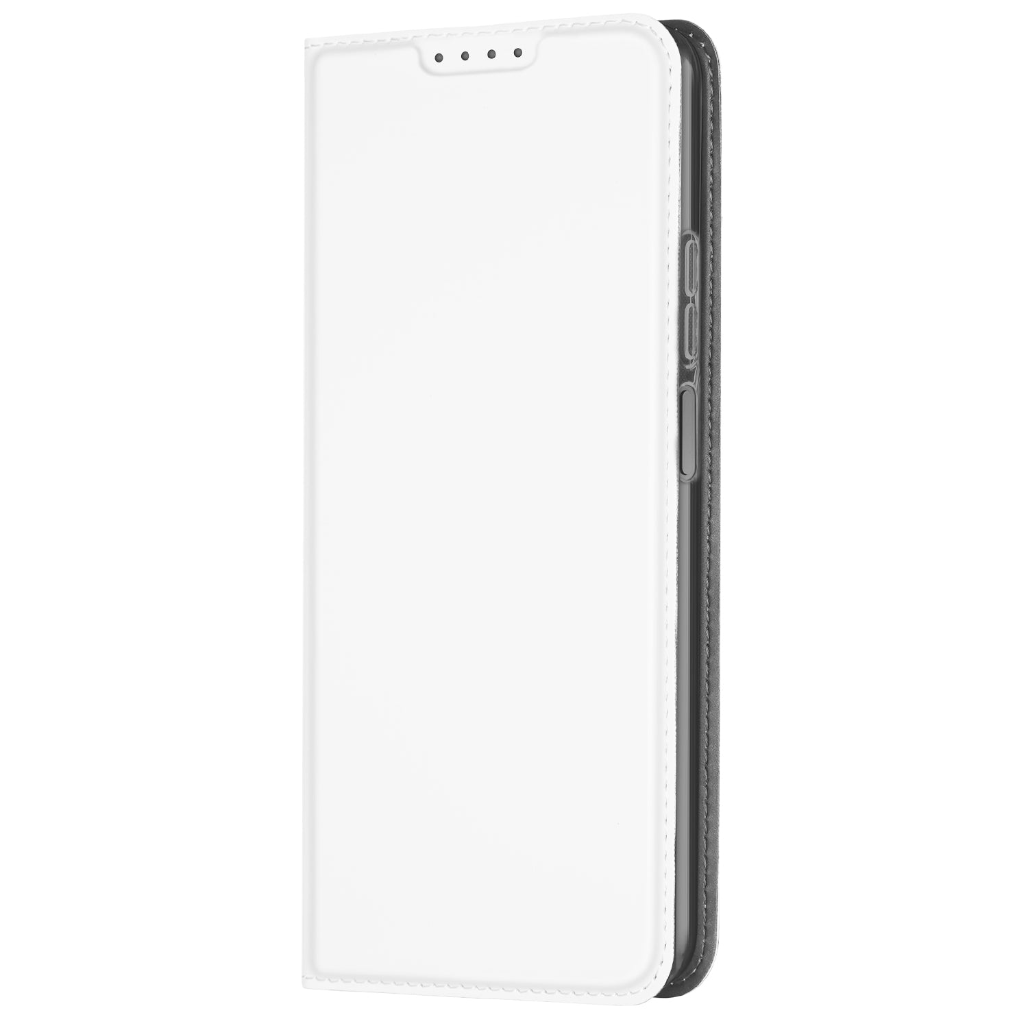 Stand Case Hoesje voor de Motorola Moto G14 Wit met Pashouder