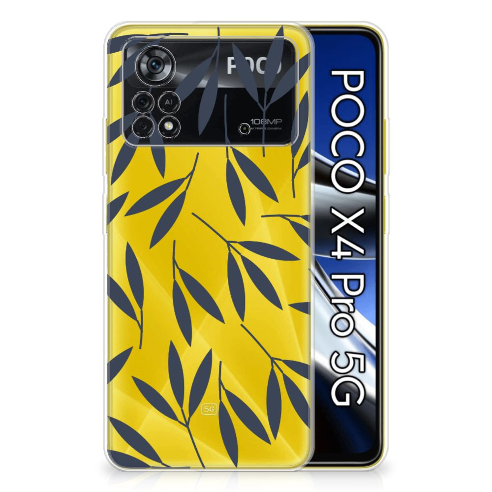Xiaomi Poco X4 Pro 5G TPU Case Leaves Blue B2C Telecom