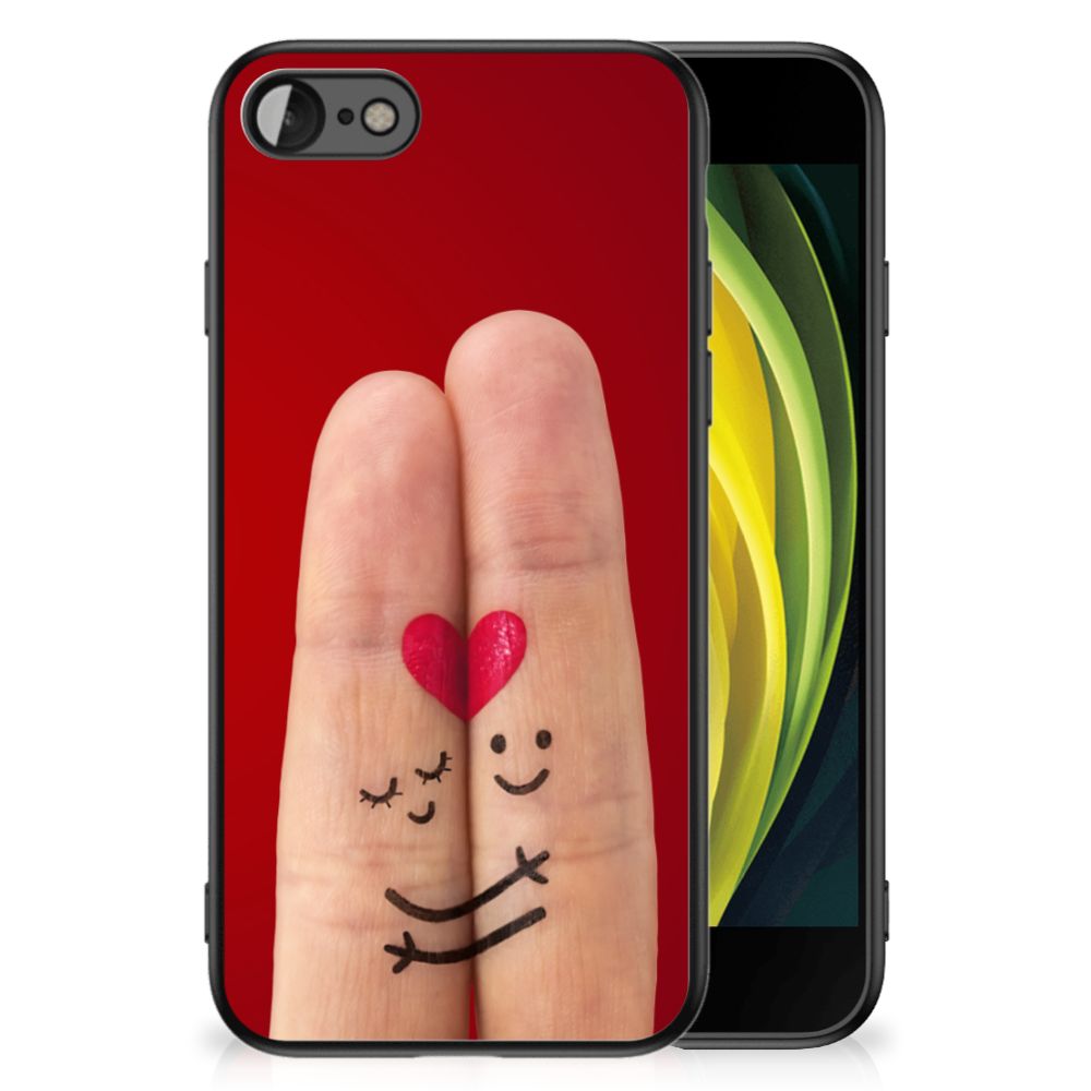 iPhone SE 2022 | SE 2020 | 7/8 GSM Cover Liefde - Origineel Romantisch Cadeau met handjes en hart vorm