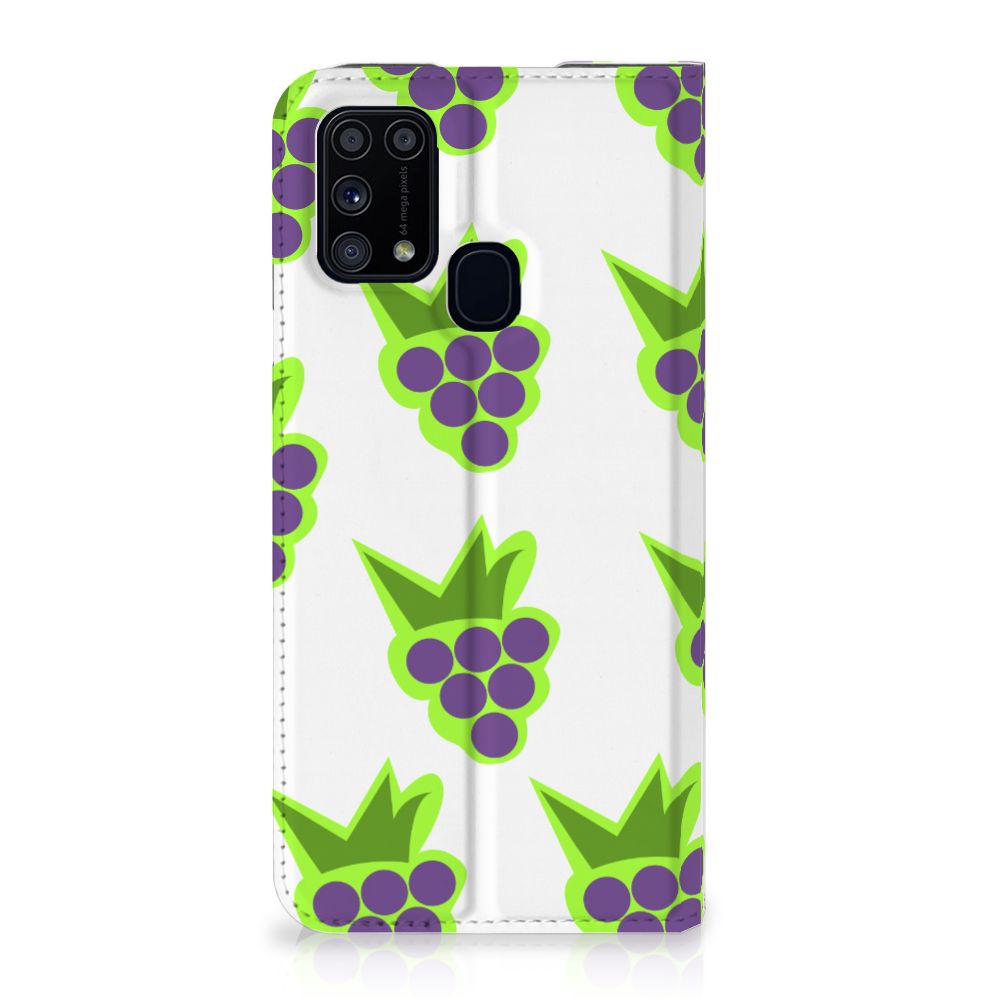 Samsung Galaxy M31 Flip Style Cover Druiven - B2C Telecom