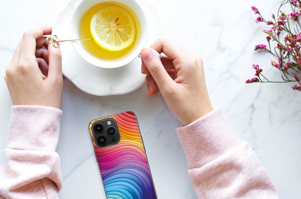 Backcover voor iPhone 15 Pro Regenboog B2C Telecom