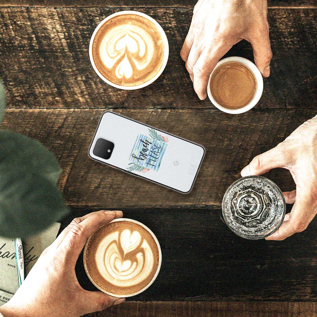 Google Pixel 4 Telefoonhoesje met Naam Boho Beach