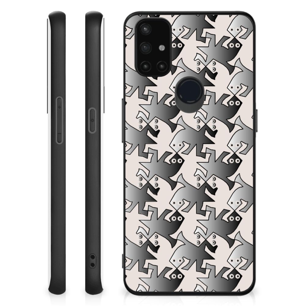 OnePlus Nord N10 5G Dierenprint Telefoonhoesje Salamander Grey