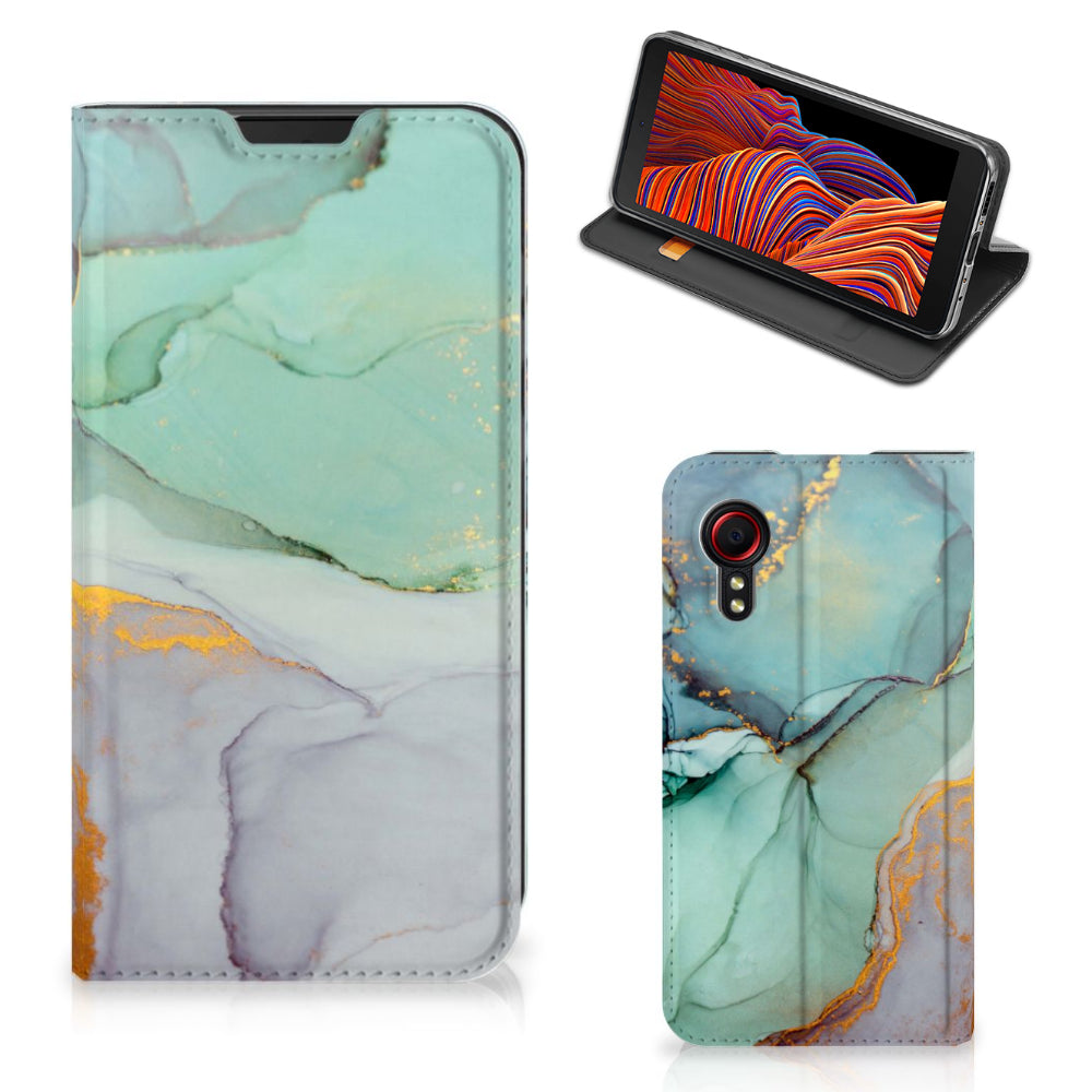 Bookcase voor Samsung Galaxy Xcover 5 Watercolor Mix