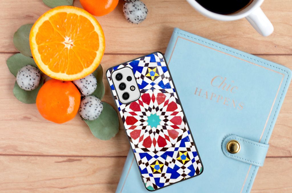 Samsung Galaxy A23 Marmeren Print Telefoonhoesje Mozaïek B2C Telecom
