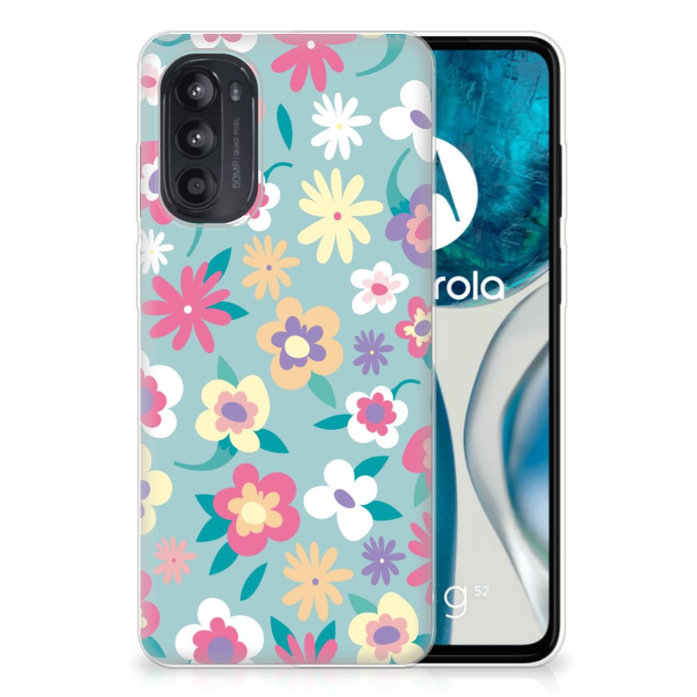 Motorola Moto G52/G82 TPU Case Flower Power