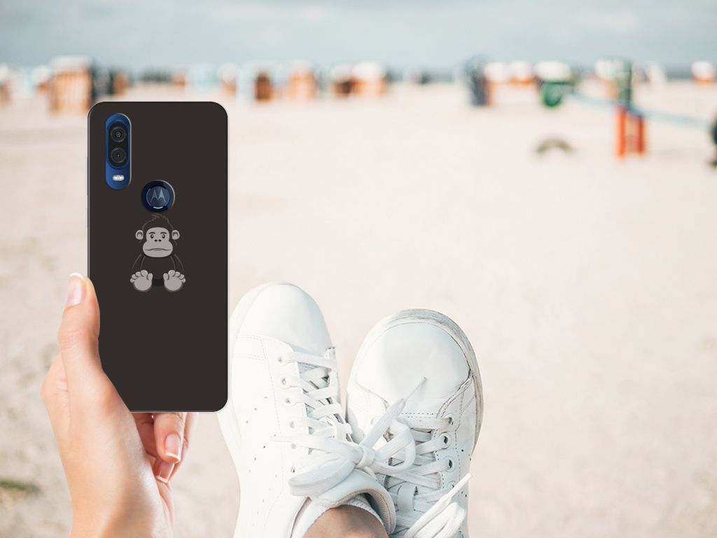 Motorola One Vision Telefoonhoesje met Naam Gorilla