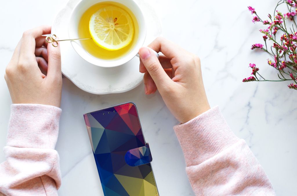 Alcatel 1S 2020 Book Case Polygon Dark
