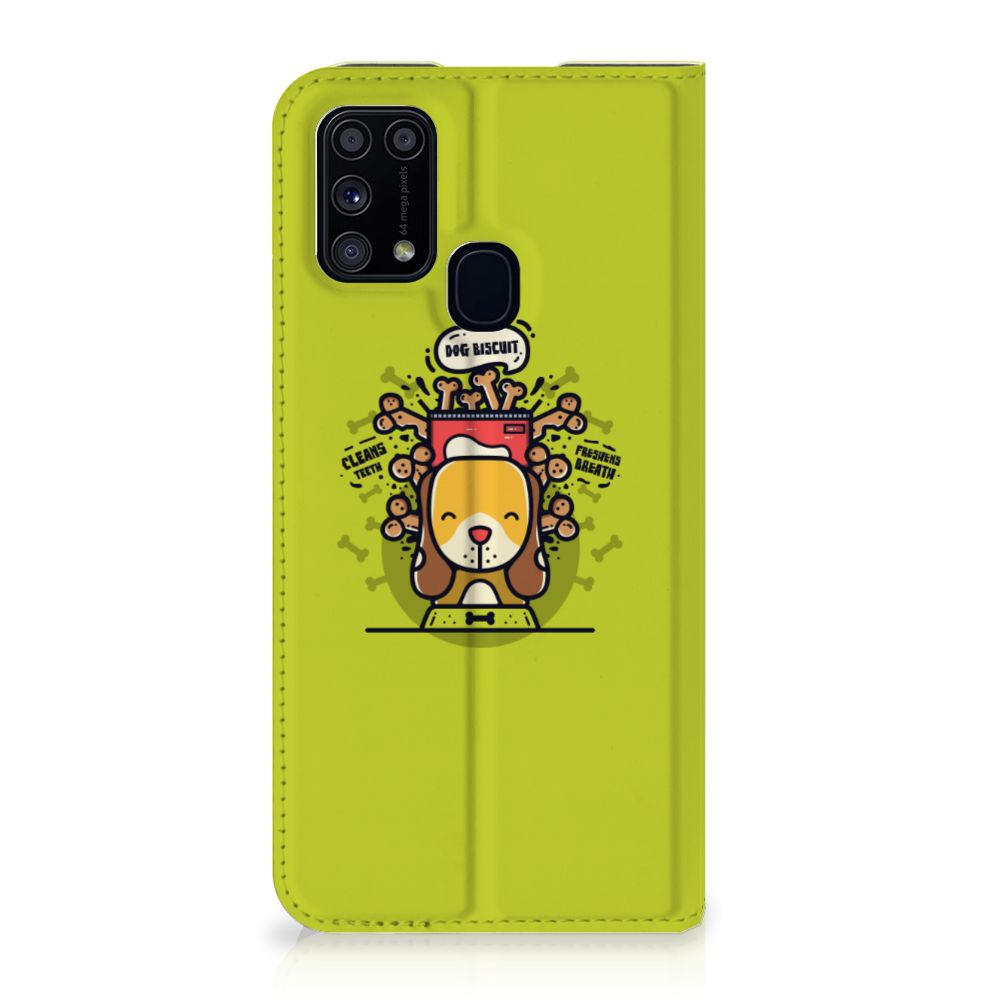 Samsung Galaxy M31 Magnet Case Doggy Biscuit - B2C Telecom