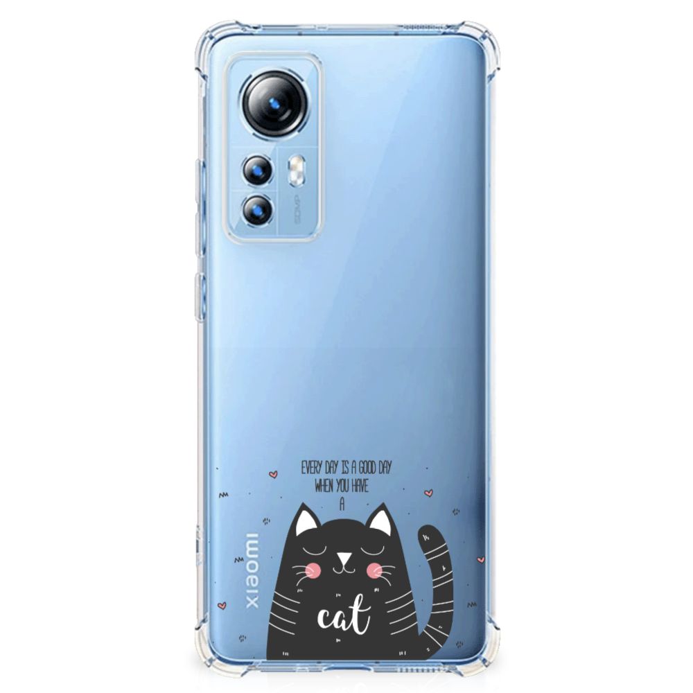 Xiaomi 12 Lite Stevig Bumper Hoesje Cat Good Day B2C Telecom