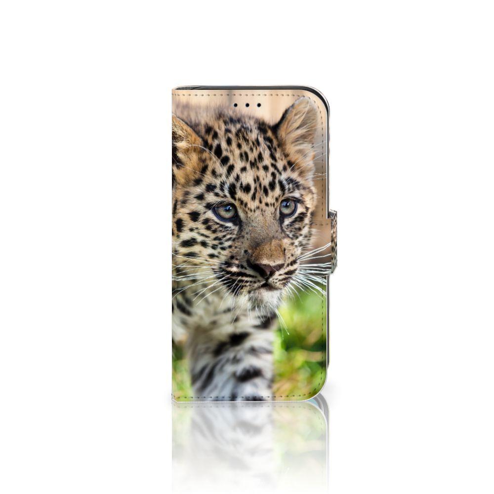 Apple iPhone 11 Pro Telefoonhoesje met Pasjes Baby Luipaard