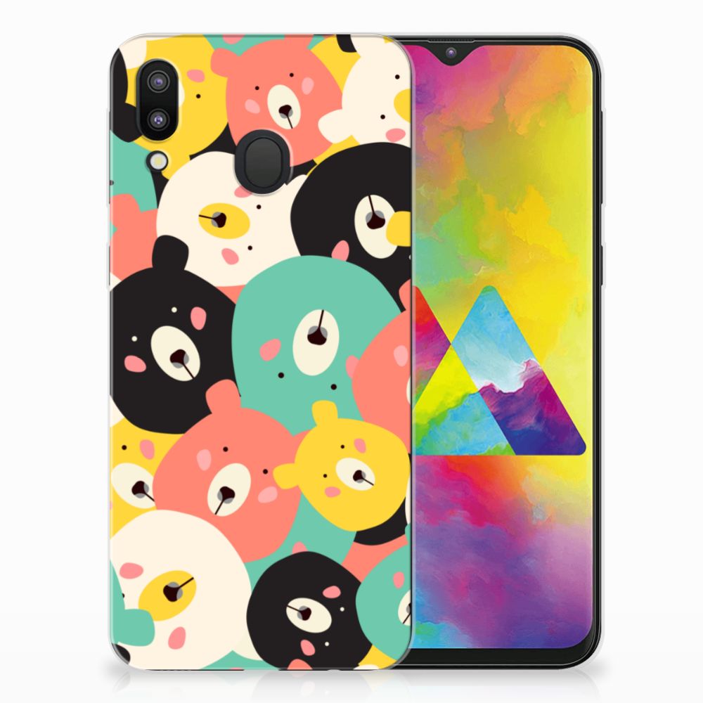 Samsung Galaxy M20 (Power) Telefoonhoesje met Naam Bears