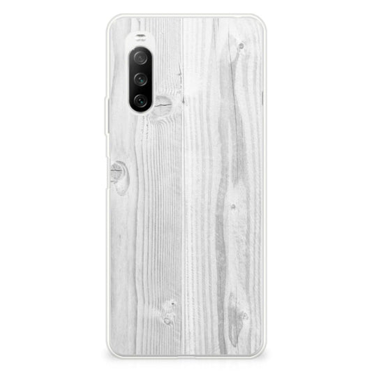 Sony Xperia 10 III Bumper Hoesje White Wood