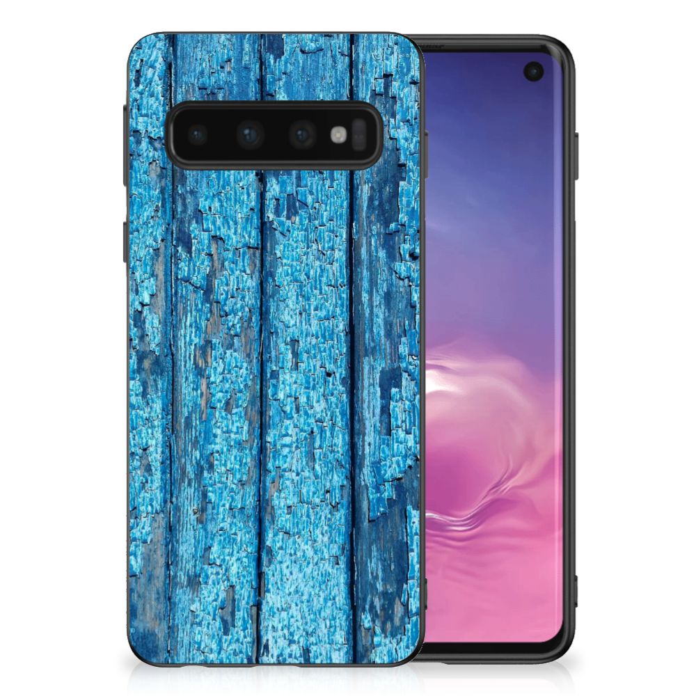 Samsung Galaxy S10 Grip Case Wood Blue B2C Telecom