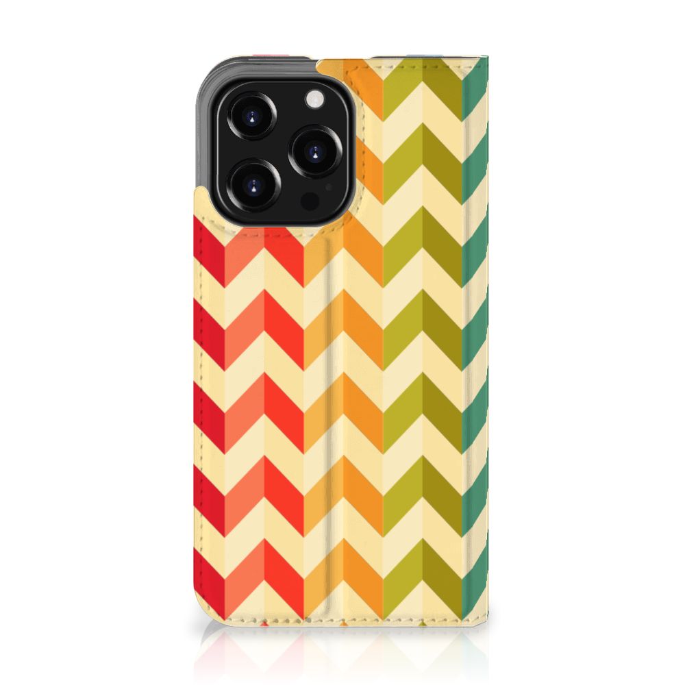 iPhone 13 Pro Hoesje met Magneet Zigzag Multi Color - B2C Telecom