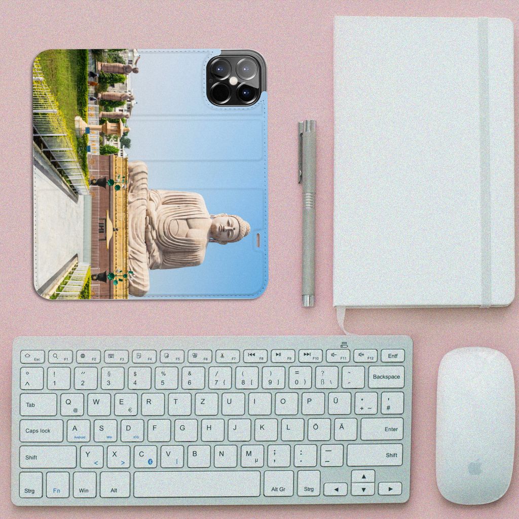 iPhone 12 Pro Max Book Cover Boeddha