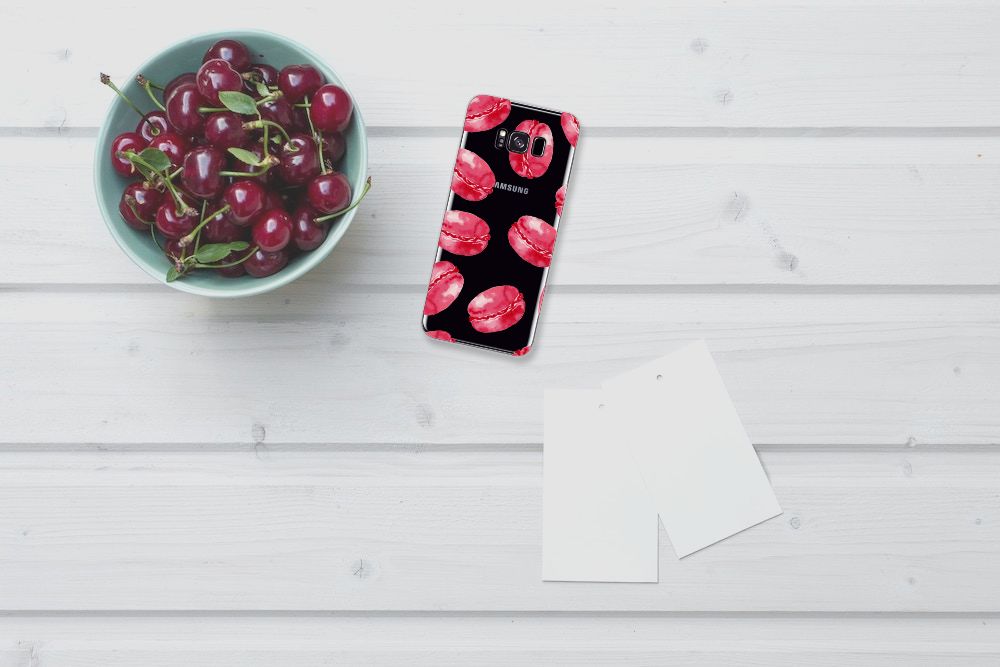 Samsung Galaxy S8 Plus Siliconen Case Pink Macarons