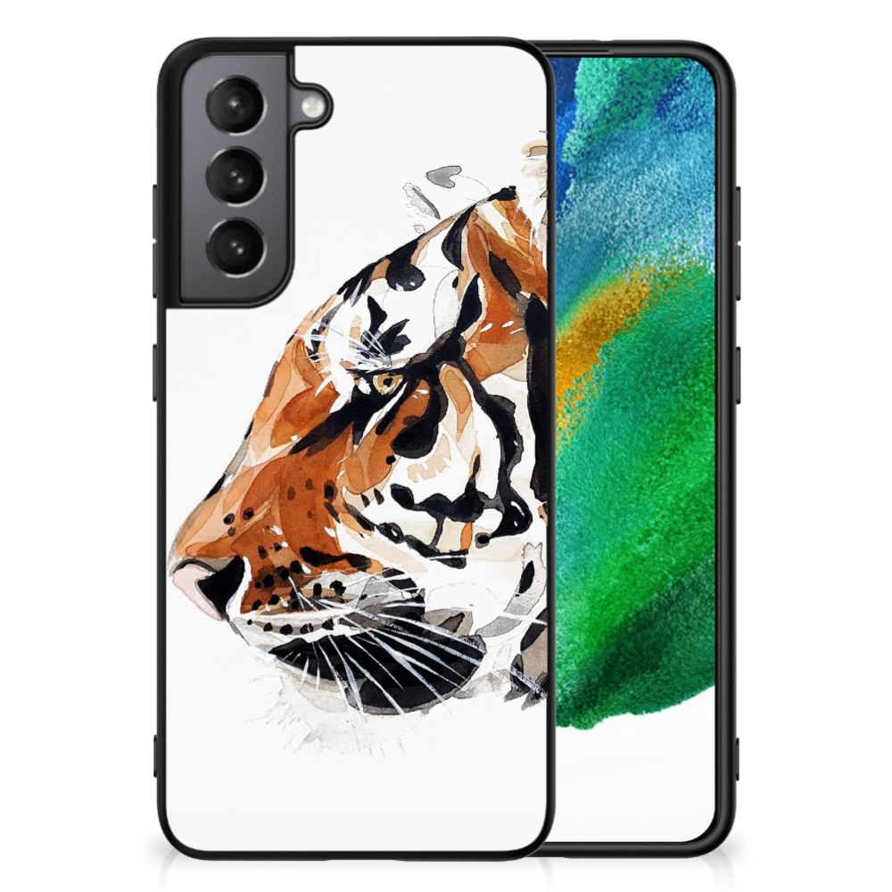 Kleurrijke Telefoonhoesje Samsung Galaxy S21FE Watercolor Tiger