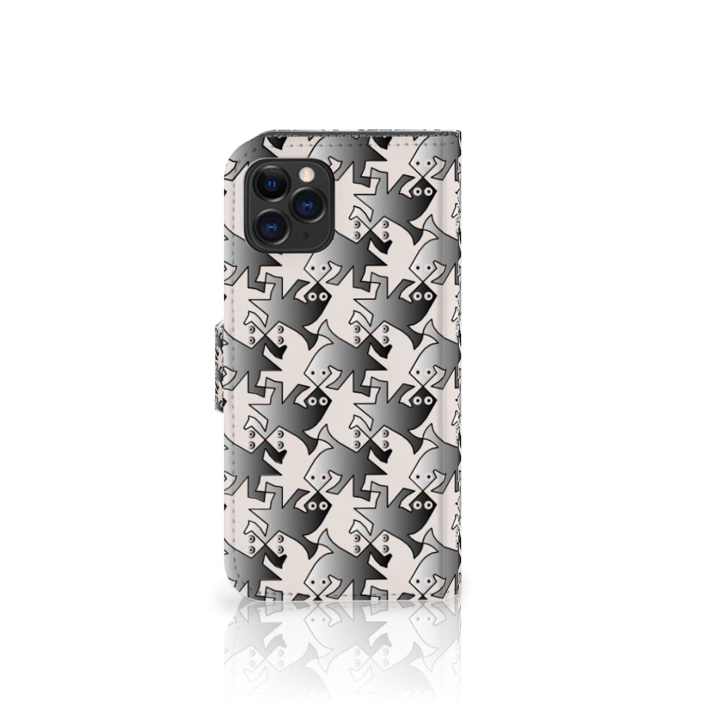 Apple iPhone 11 Pro Telefoonhoesje met Pasjes Salamander Grey