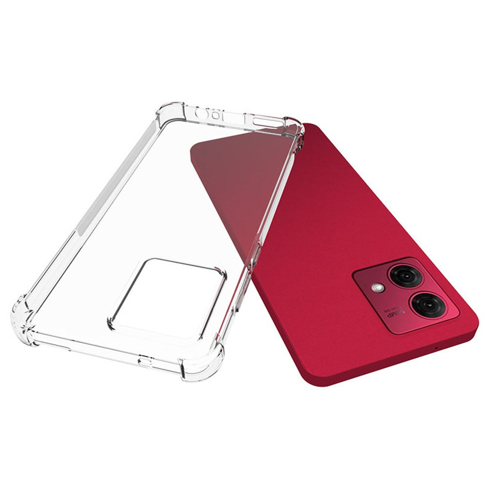 Anti-shock Back Cover voor de Motorola Moto G84 Transparant