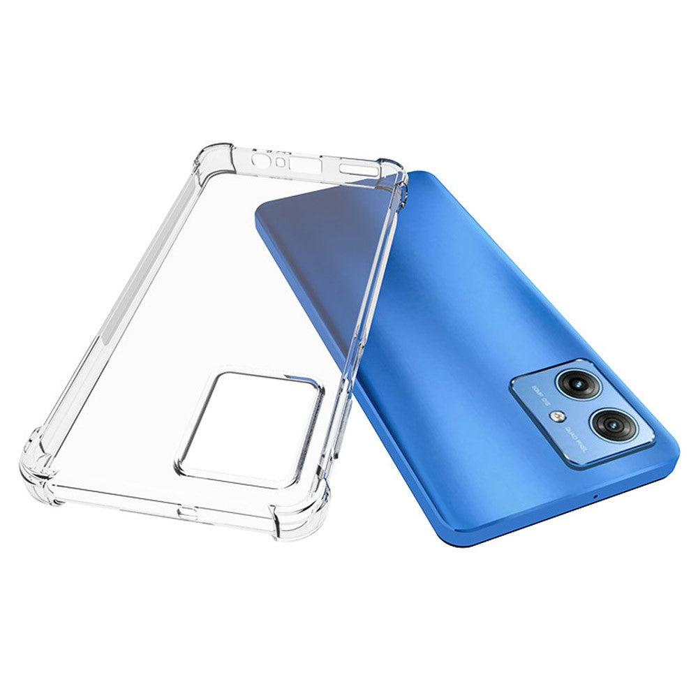 Anti-shock Back Cover voor de Motorola Moto G54 Transparant
