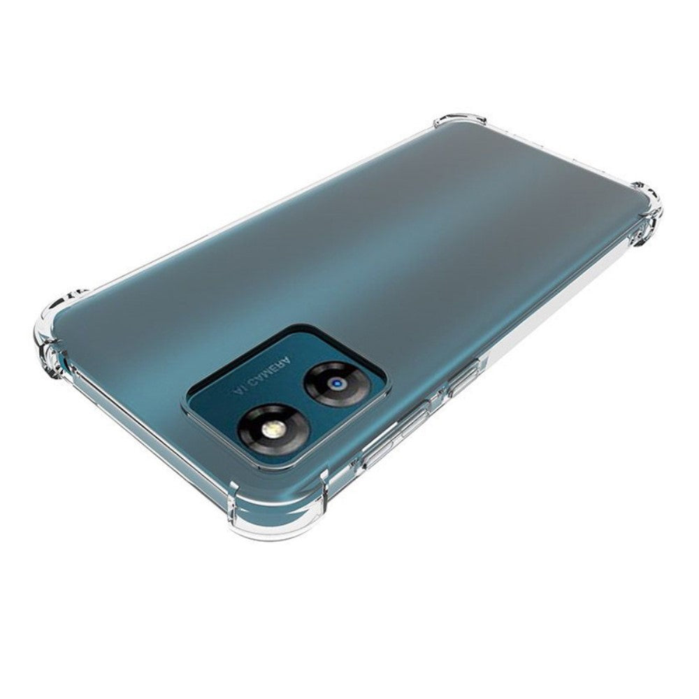 Anti-shock Back Cover voor de Motorola Moto E13 Transparant