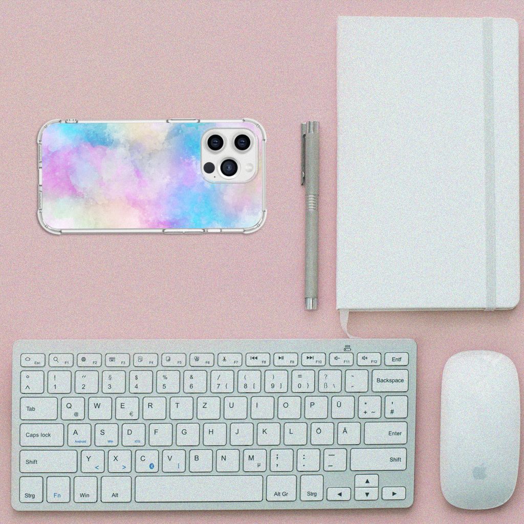 Back Cover iPhone 13 Pro Max Watercolor Light - B2C Telecom