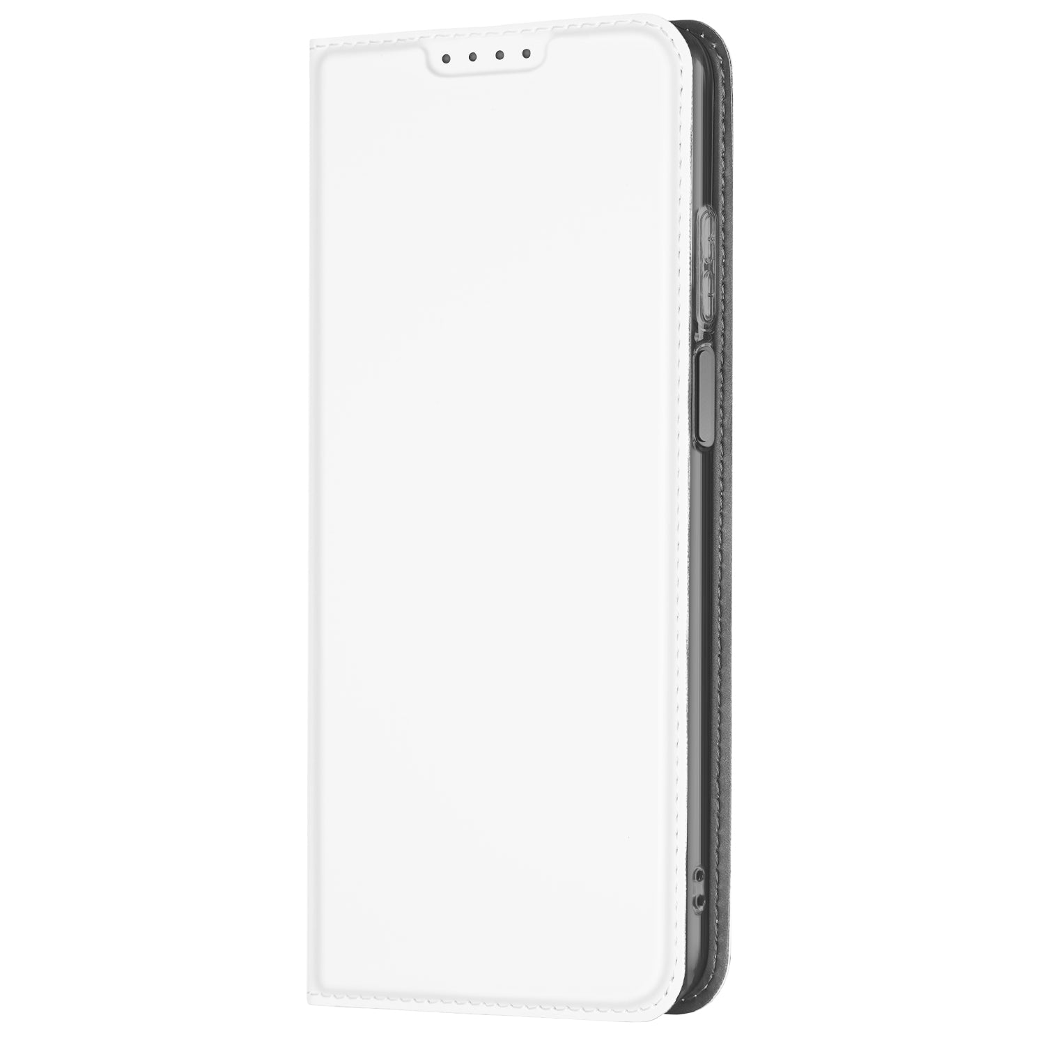 Stand Case Hoesje Geschikt voor de Motorola Moto G62 5G Wit met Pashouder