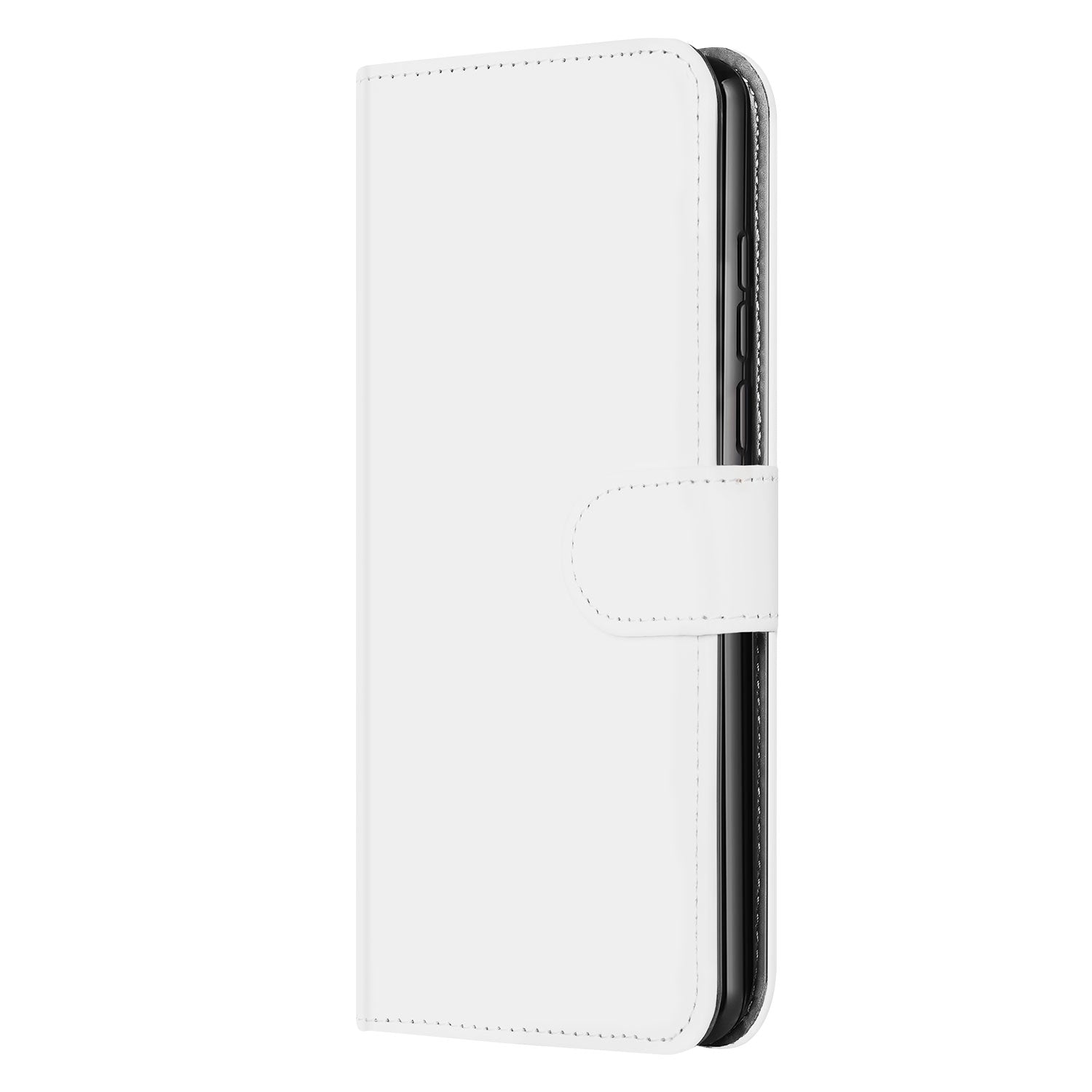 Book Case Telefoonhoesje Geschikt voor Samsung Galaxy S24 Ultra Wit met Pasjeshouder