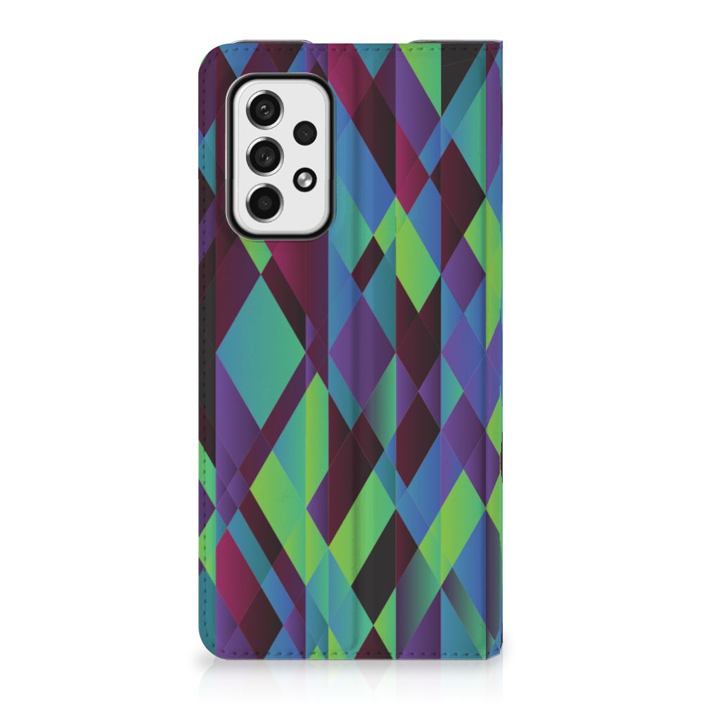 Samsung Galaxy A73 Stand Case Abstract Green Blue - B2C Telecom