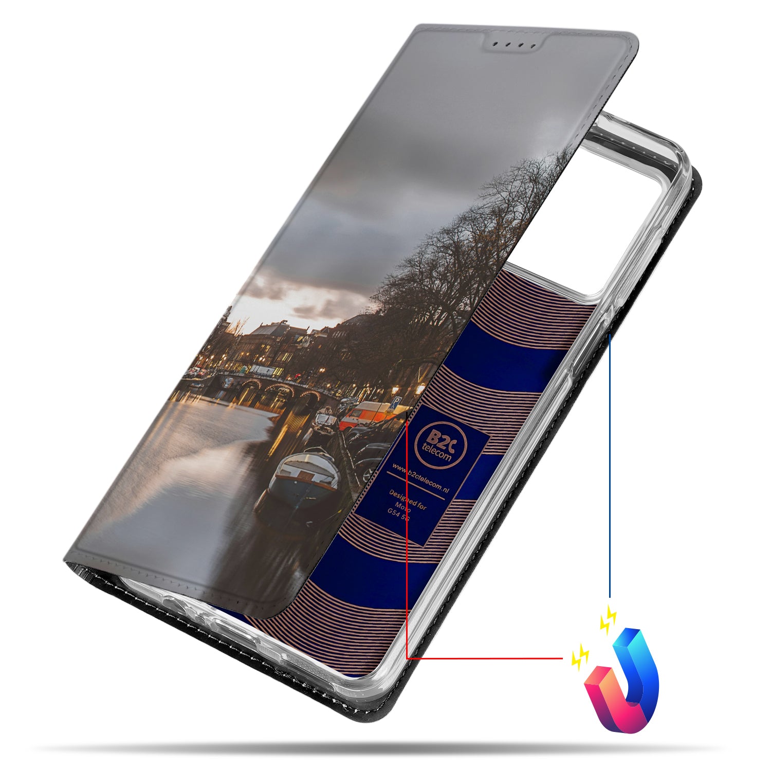 Stand Case Hoesje Maken voor de Motorola Moto G54