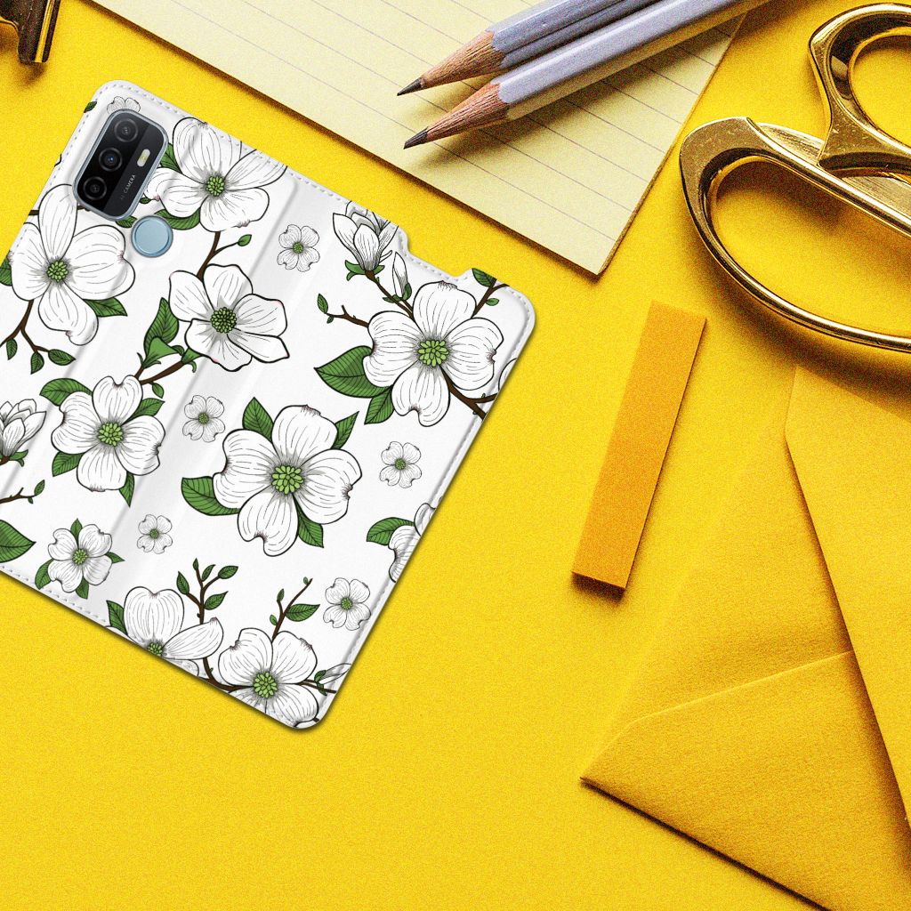 OPPO A53 | A53s Smart Cover Dogwood Flowers - B2C Telecom