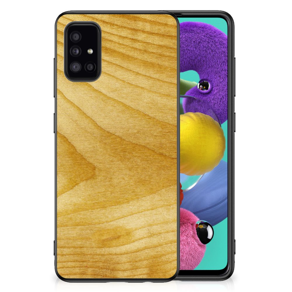 Samsung Galaxy A51 Grip Case Licht Hout