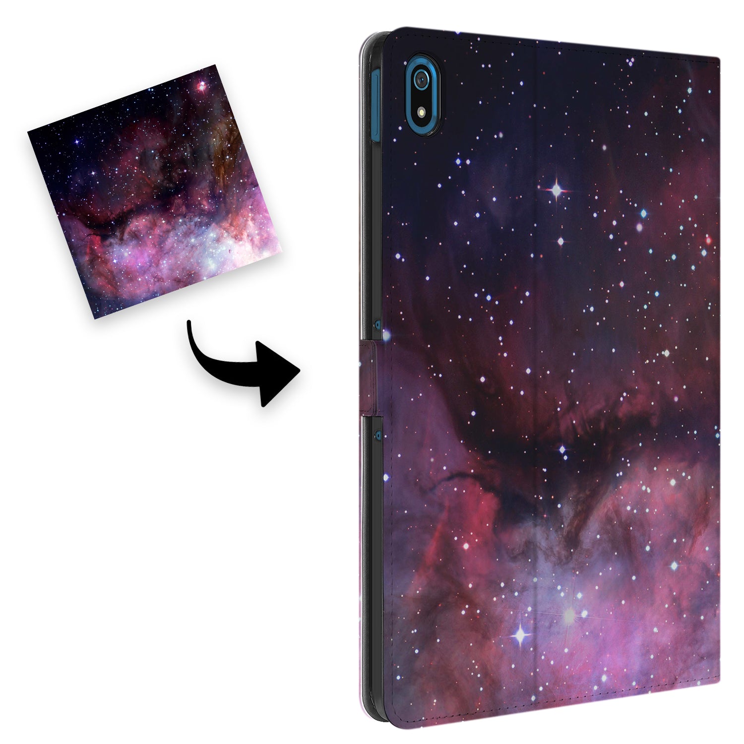 Uniek Nokia T20 Tablethoesje met Stand - Galaxy Design | B2C Telecom