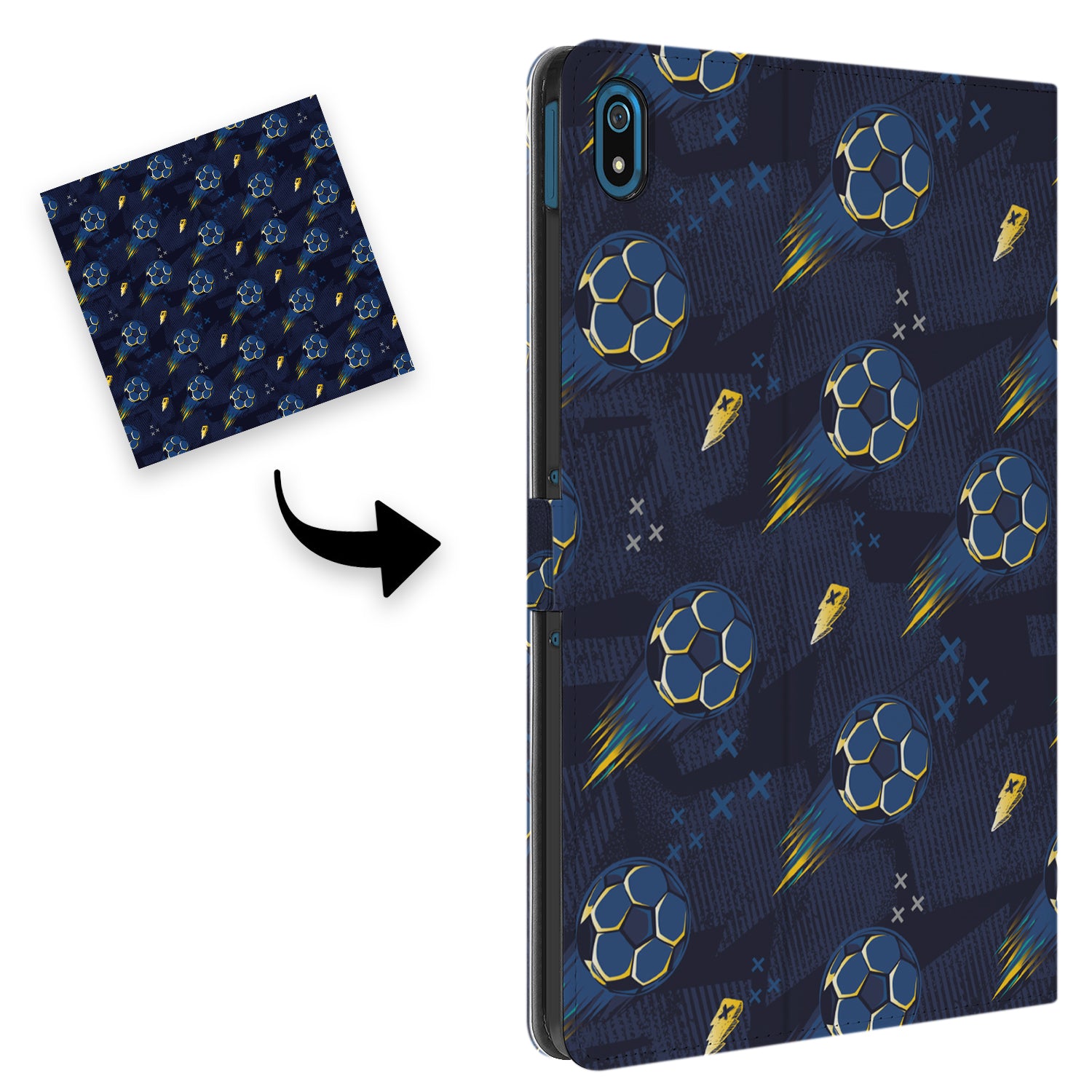 Uniek Nokia T20 Tablethoesje met Stand - Voetbal Design | B2C Telecom