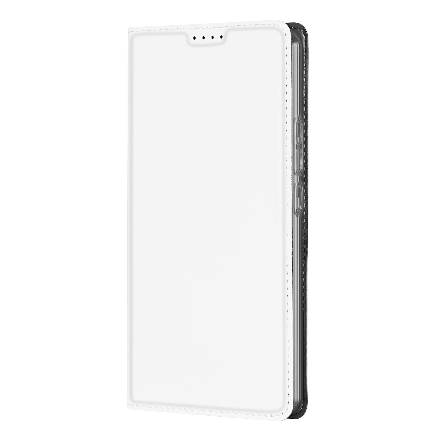 Stand Case Hoesje Xiaomi Redmi Note 13 Pro Plus Wit met Pashouder