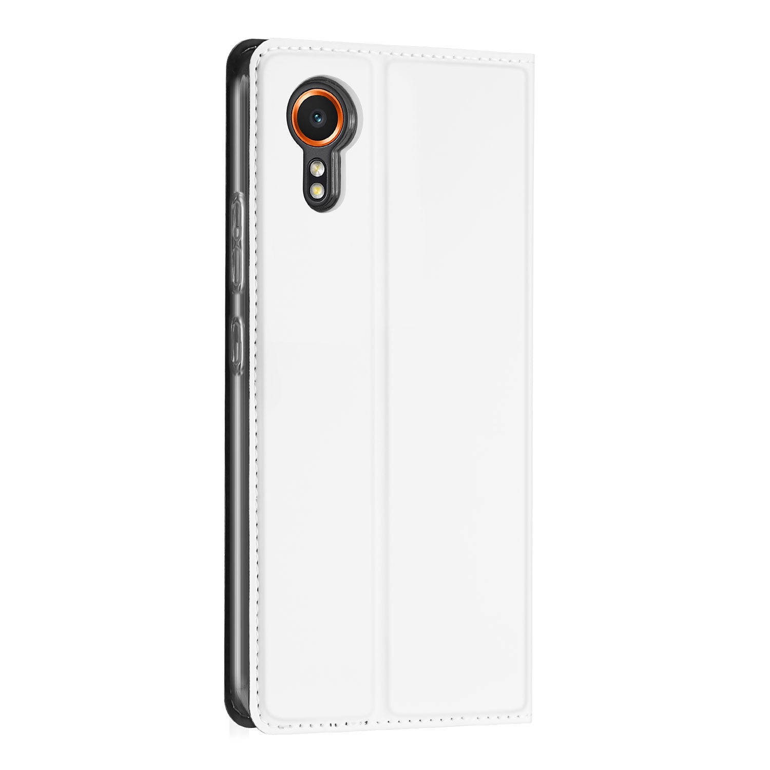 Stand Case Hoesje Samsung Galaxy Xcover 7 Wit met Pashouder