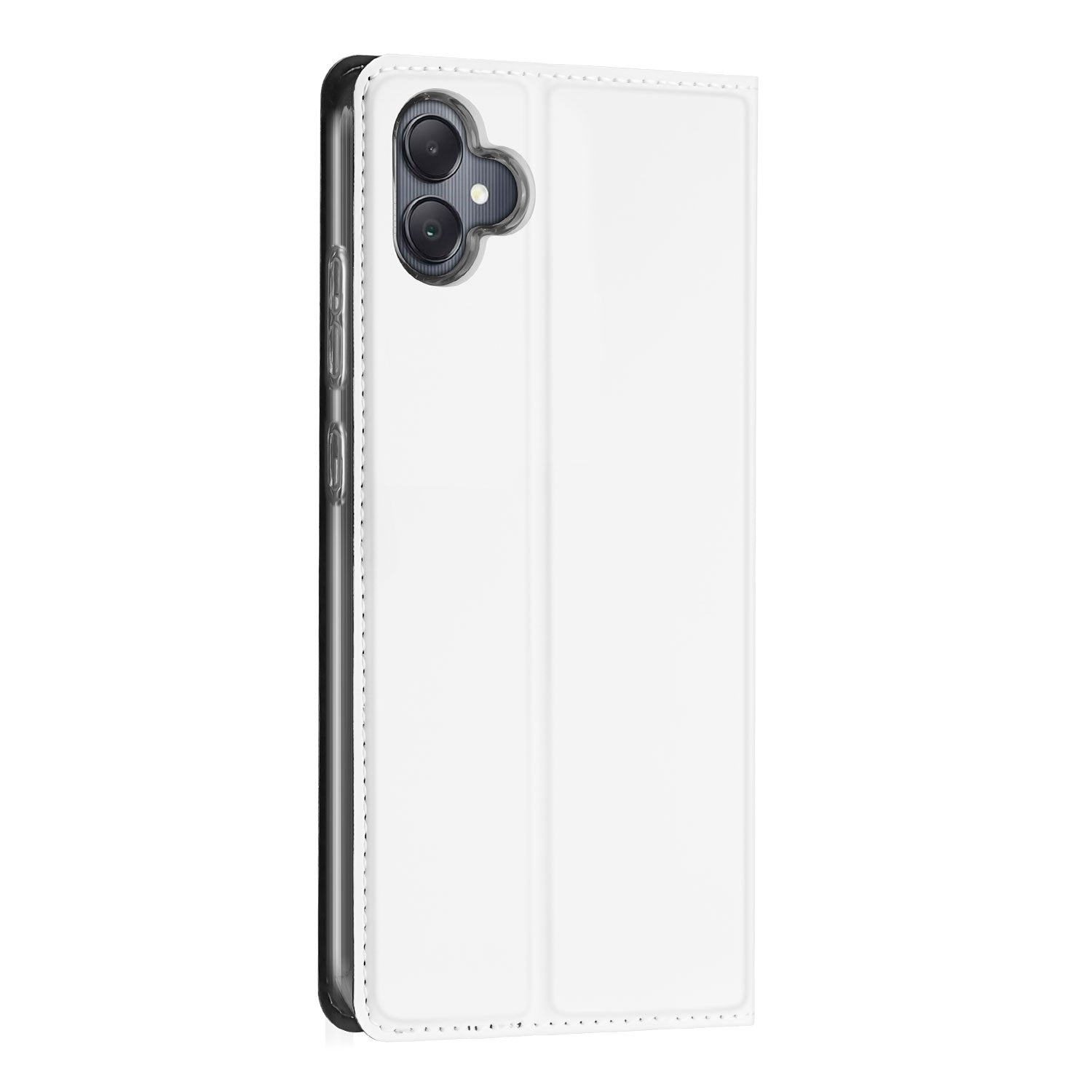 Stand Case Hoesje Samsung Galaxy A05 Wit met Pashouder