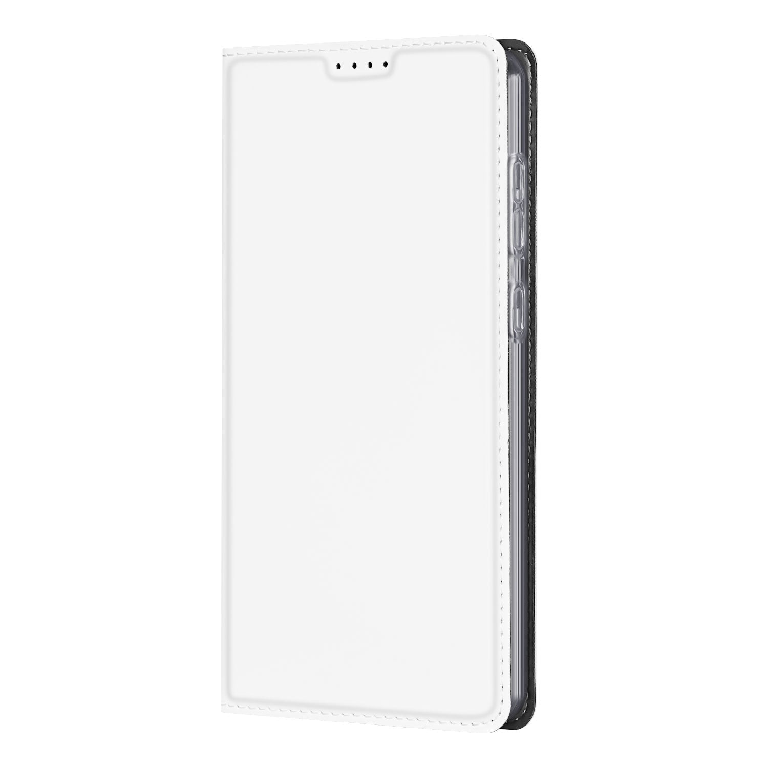 Stand Case Hoesje Samsung Galaxy S23 FE Wit met Pashouder