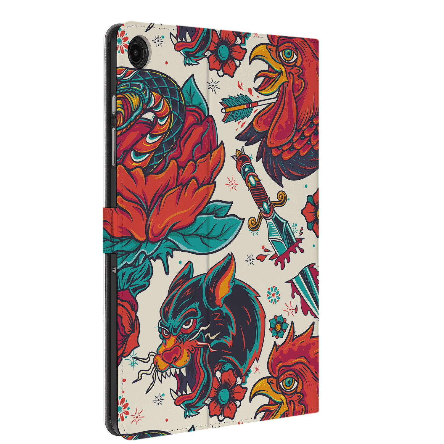 Uniek Samsung Galaxy Tab A9 Plus Tablethoesje Old Skool Design | B2C Telecom