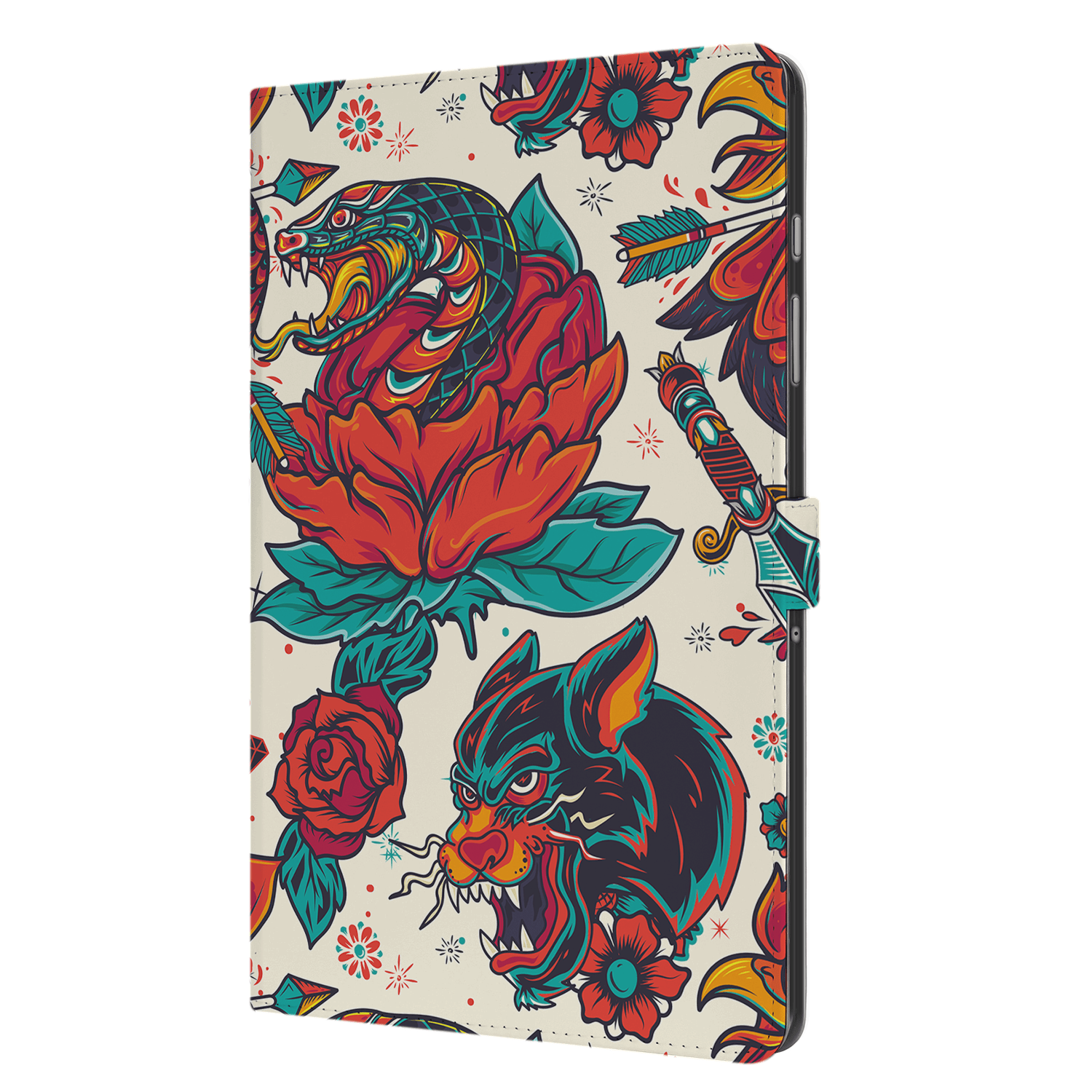 Uniek Samsung Galaxy Tab A9 Plus Tablethoesje Old Skool Design | B2C Telecom