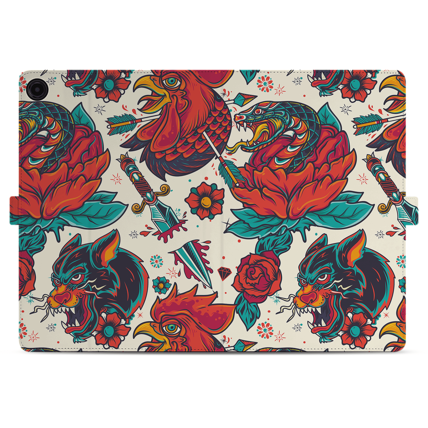 Uniek Samsung Galaxy Tab A9 Plus Tablethoesje Old Skool Design | B2C Telecom