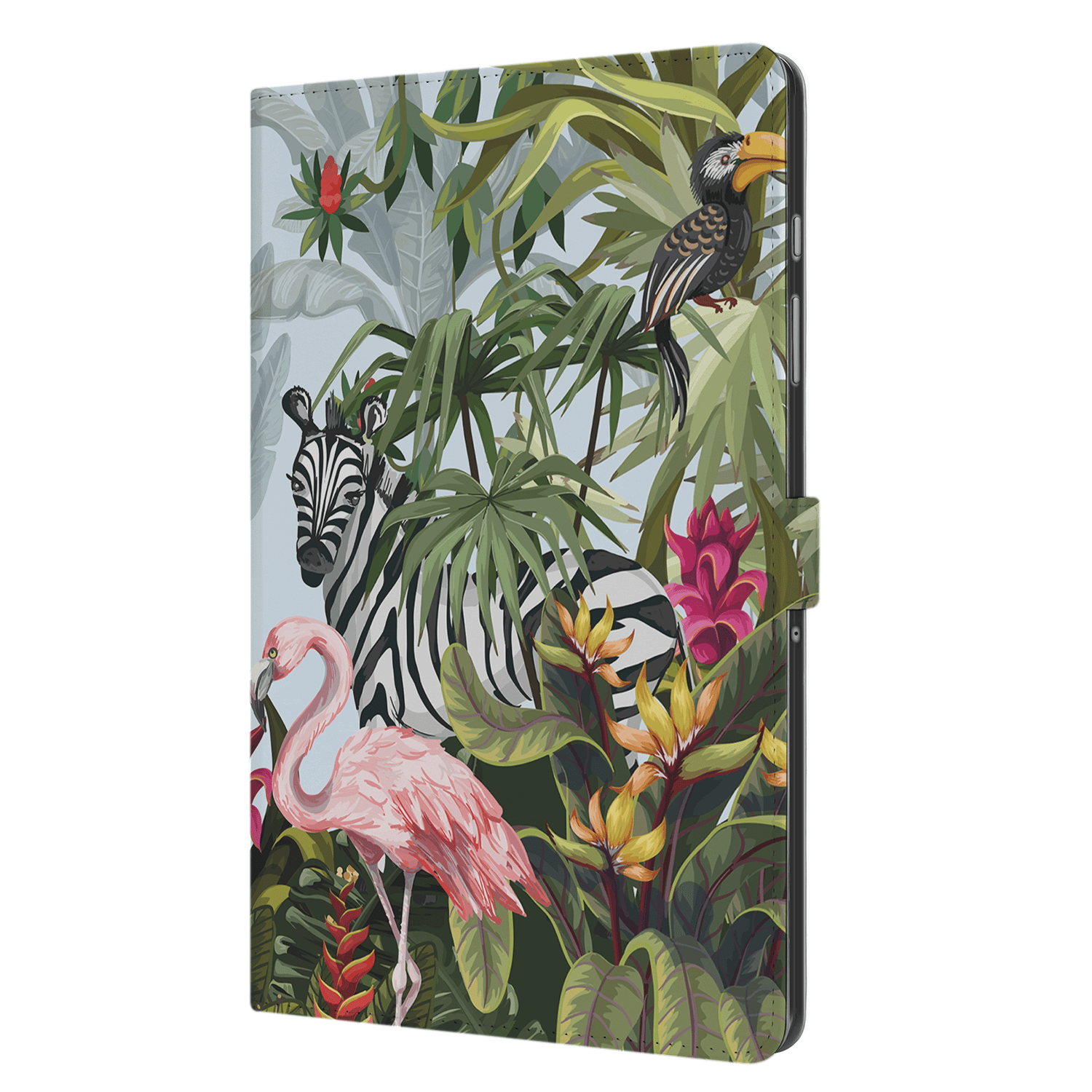 Uniek Samsung Galaxy Tab A9 Plus Tablethoesje Jungle Design | B2C Telecom