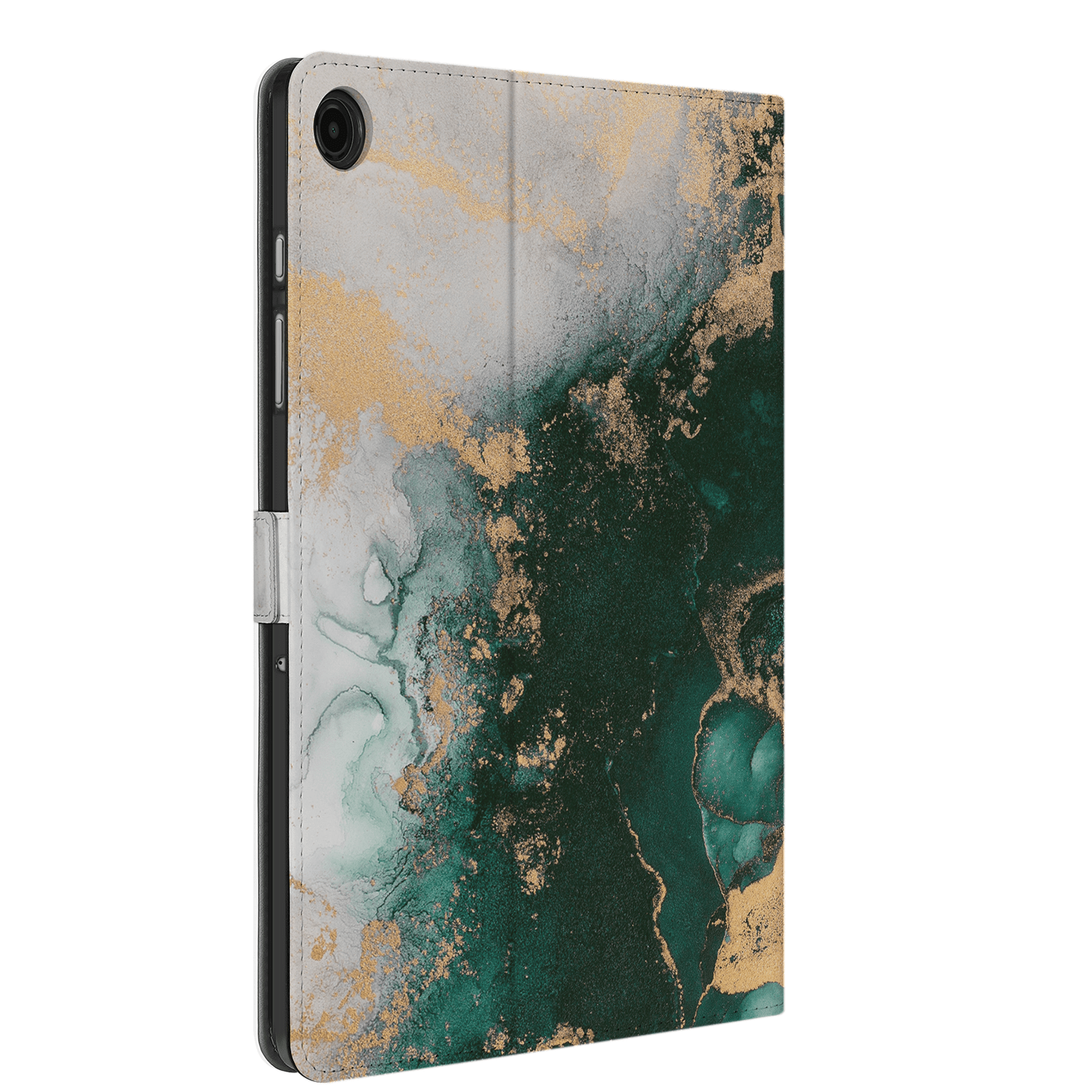 Uniek Samsung Galaxy Tab A9 Plus Tablethoesje Marmer Groen Design | B2C Telecom