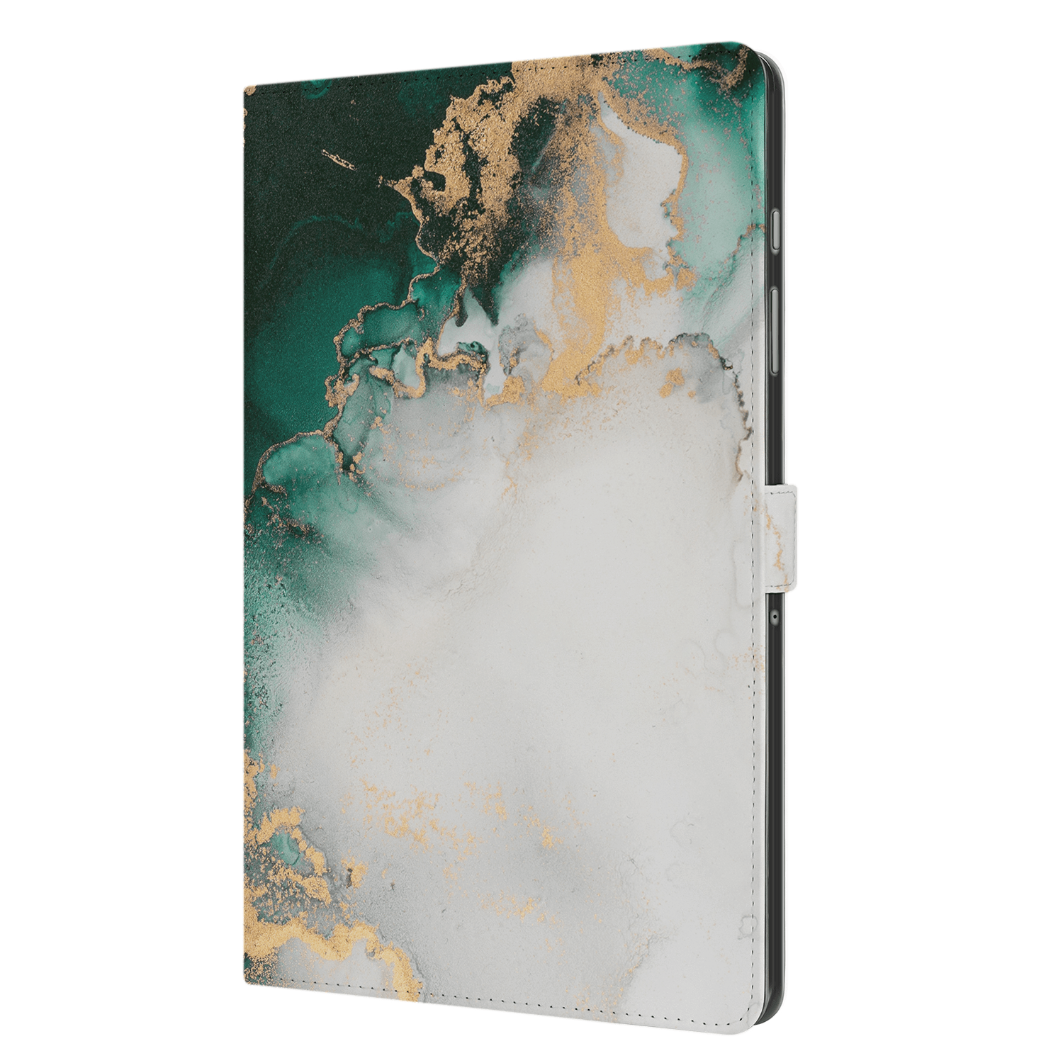 Uniek Samsung Galaxy Tab A9 Plus Tablethoesje Marmer Groen Design | B2C Telecom